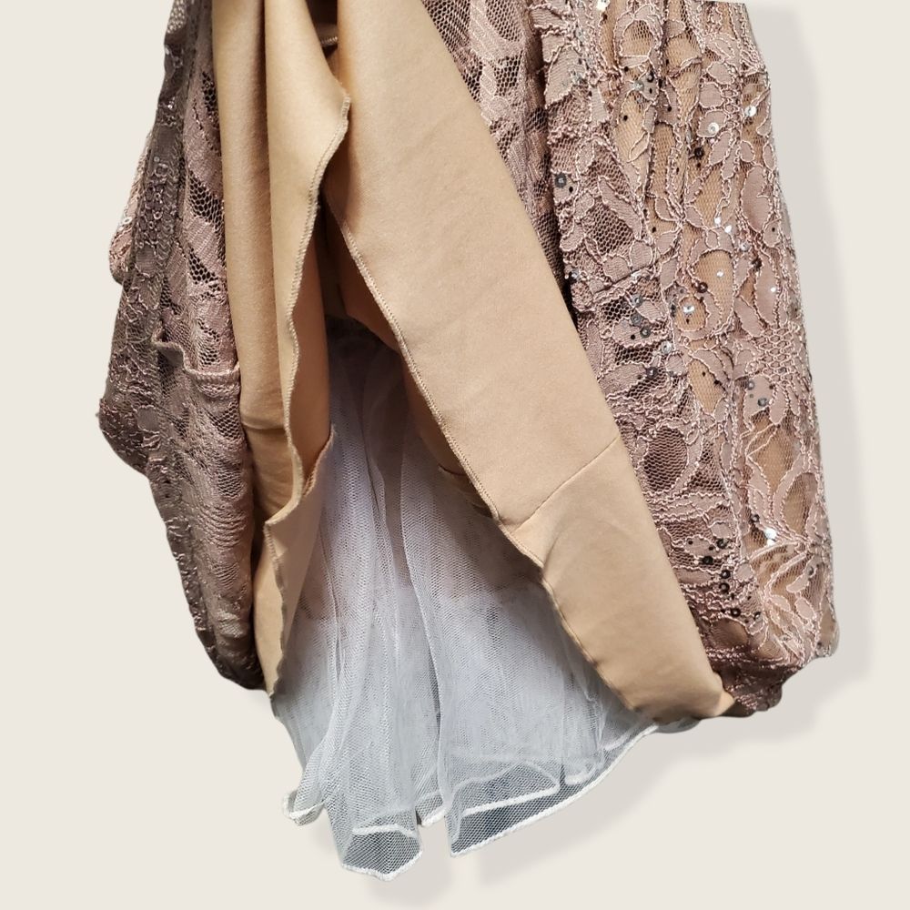 Sequins Lace Cutout Sleeveless Dress - Picture 5 of 9